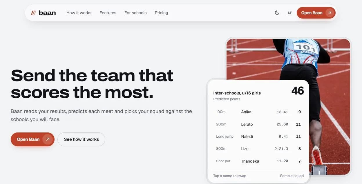 Baan screenshot